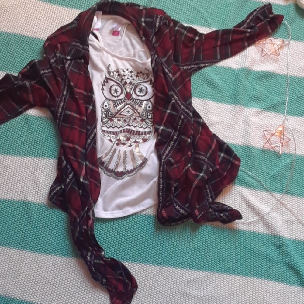 Shirt with flannel sold as set